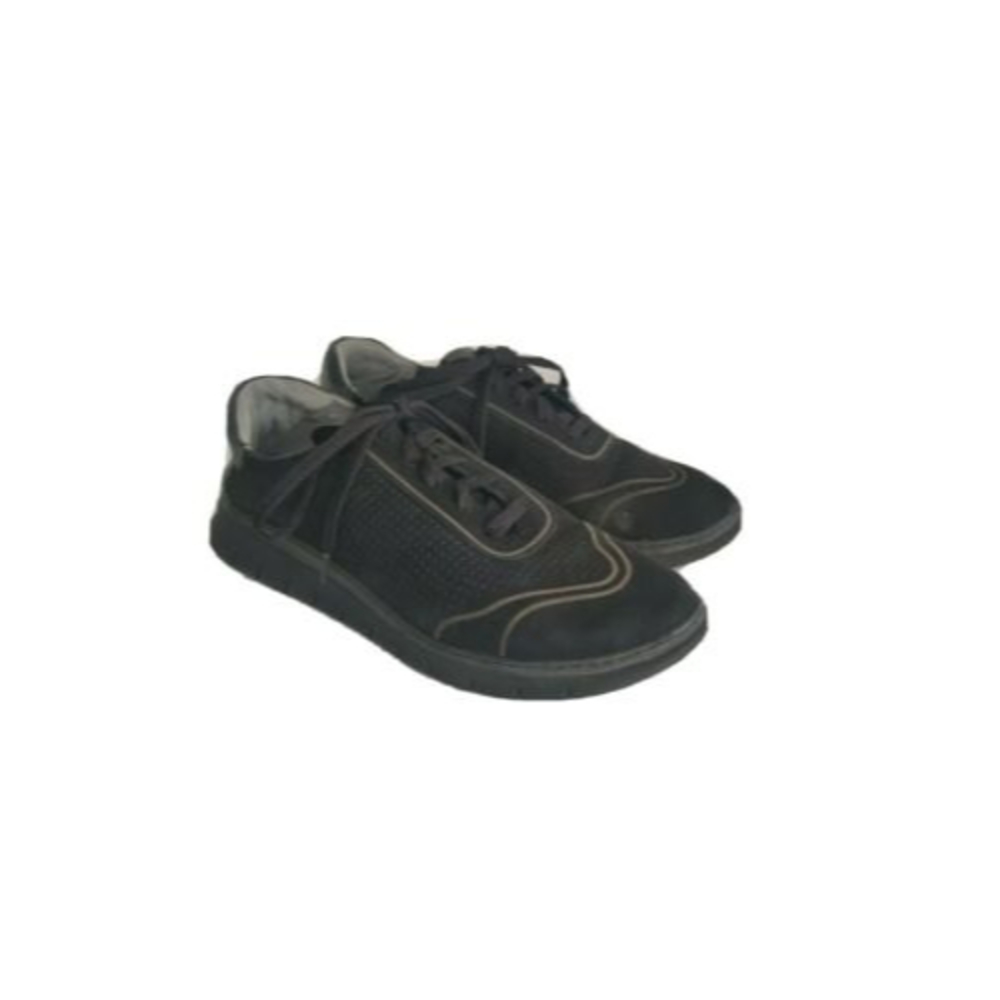 Vionic Riley 355 Womens Size 8.5 Black Suede Comfort Walking Shoes TVW4990